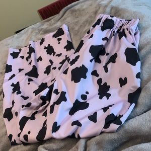 SHEINE cow print pants size small $12
